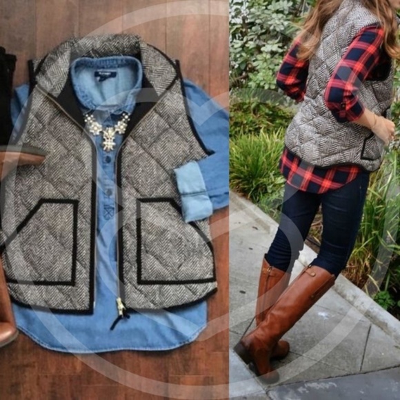 ROCHELLE Herringbone Autumn Vest - Picture 7 of 8